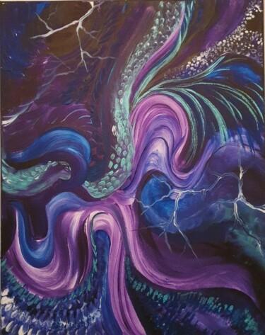 Malarstwo zatytułowany „Purple Dance” autorstwa Barbara Fuhrmann, Oryginalna praca, Akryl