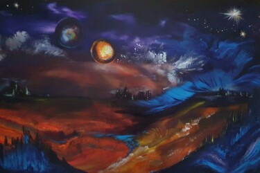 Painting titled "Another Timeline" by Barbara Fuhrmann, Original Artwork, Acrylic