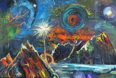 Malerei mit dem Titel "Prophecies" von Barbara Fuhrmann, Original-Kunstwerk, Acryl