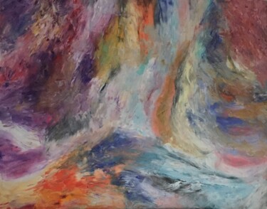 Peinture intitulée "tempete...." par Barbara Girand, Œuvre d'art originale, Huile