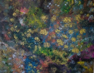 Peinture intitulée "fleur de lumiere" par Barbara Girand, Œuvre d'art originale, Acrylique