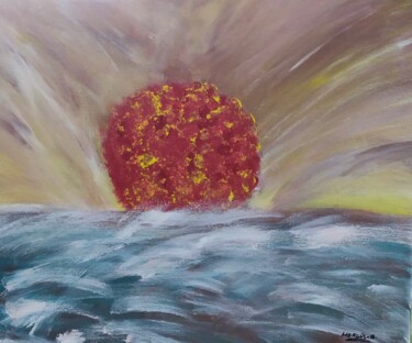 Painting titled "apocalypse" by Barbara Girand, Original Artwork, Acrylic