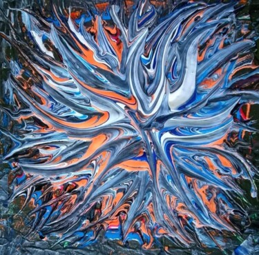 Painting titled "Feelings" by Barbara Kizer, Original Artwork, Acrylic Mounted on Wood Stretcher frame