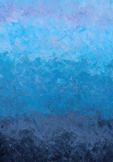 Картина под названием "Lagoon" - Barbara Kizer, Подлинное произведение искусства, Акрил Установлен на Деревянная рама для но…
