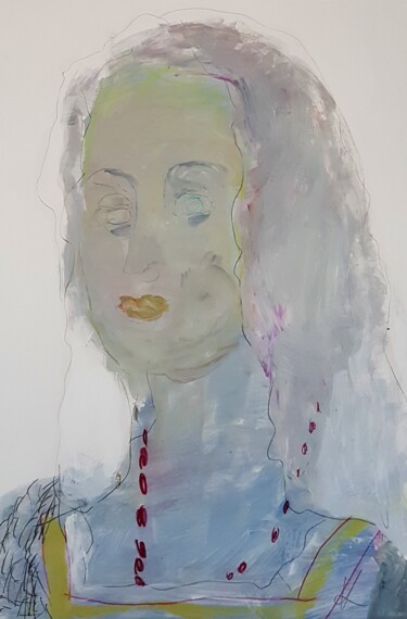 Картина под названием "Ohne Titel" - Barbara Kroll, Подлинное произведение искусства, Акрил