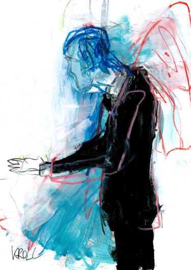 图画 标题为“Engel” 由Barbara Kroll, 原创艺术品, 孔戴
