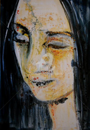 Картина под названием "je promets, tu m'ai…" - Barbara Lavenda, Подлинное произведение искусства, Масло