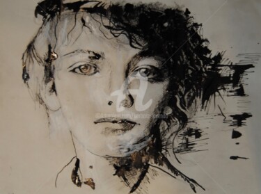 Картина под названием "hommage à Camille" - Barbara Lavenda, Подлинное произведение искусства, Акрил