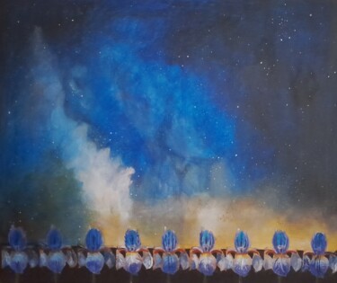 Картина под названием "Spring in the rhyth…" - Barbara Lis, Подлинное произведение искусства, Акрил