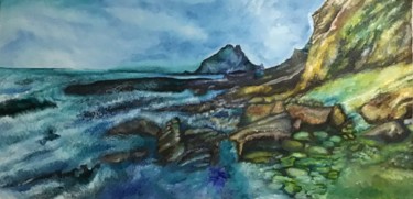 Pittura intitolato "“Amare il mare”" da Barbara Lombardo, Opera d'arte originale, Olio