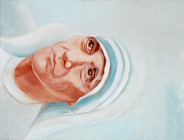 Malarstwo zatytułowany „Matka Teresa” autorstwa Barbara Makowska, Oryginalna praca, Olej