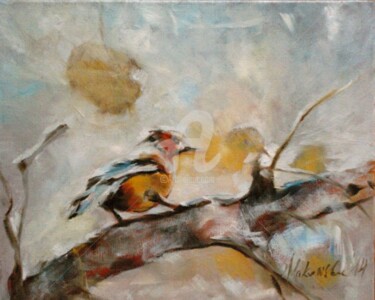Malarstwo zatytułowany „ptak” autorstwa Barbara Makowska, Oryginalna praca, Olej