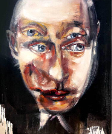 Peinture intitulée "Putin" par Barbara Mungenast, Œuvre d'art originale, Huile