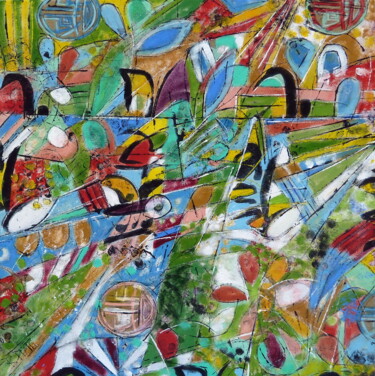 Pintura titulada ""Amazone"" por Barbara Piatti, Obra de arte original, Oleo