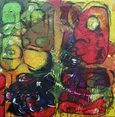Картина под названием ""Le Monocle"" - Barbara Piatti, Подлинное произведение искусства, Масло Установлен на Деревянная рама…
