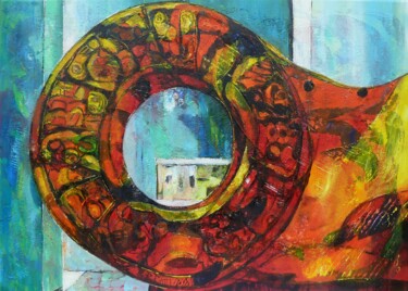 Malerei mit dem Titel ""Dunk"" von Barbara Piatti, Original-Kunstwerk, Öl