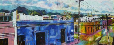 Картина под названием ""Oaxaca Ambiance"" - Barbara Piatti, Подлинное произведение искусства, Масло Установлен на Деревянная…