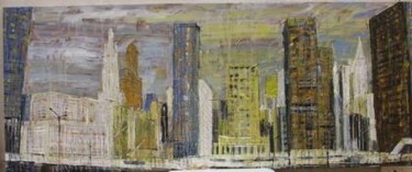 Painting titled "Ground Zero" by Barbara Piatti, Original Artwork, Oil