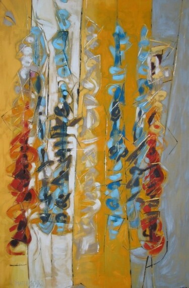 Peinture intitulée "Seven Clarinets" par Barbara Piatti, Œuvre d'art originale, Huile