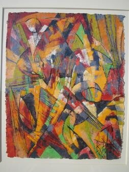 Peinture intitulée "Asphalt Jungle" par Barbara Piatti, Œuvre d'art originale, Gouache Monté sur Carton