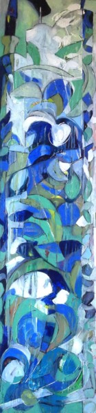Картина под названием "Minaret noir" - Barbara Piatti, Подлинное произведение искусства, Масло
