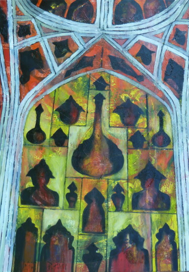 Картина под названием "Classic Persian Orc…" - Barbara Piatti, Подлинное произведение искусства, Масло