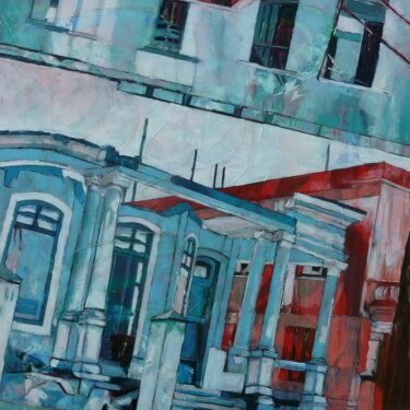 "The Flying House" başlıklı Tablo Barbara Piatti tarafından, Orijinal sanat, Petrol