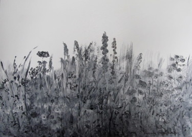Malarstwo zatytułowany „Łąka - Prairie - Me…” autorstwa Barbara Przyborowska, Oryginalna praca, Akryl
