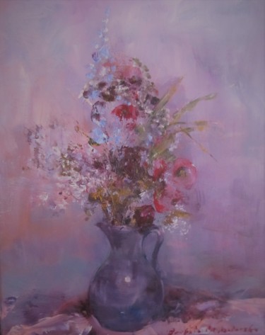 Malarstwo zatytułowany „Łąkowe kwiaty 2020,…” autorstwa Barbara Przyborowska, Oryginalna praca, Akryl