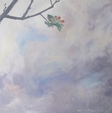Peinture intitulée "Le printemps arrive…" par Barbara Przyborowska, Œuvre d'art originale, Acrylique