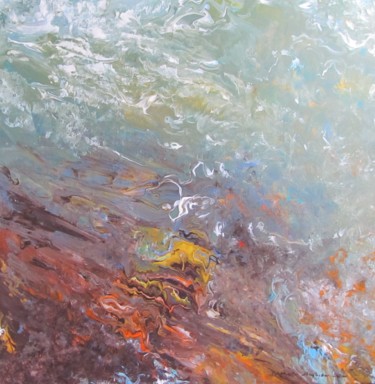 Peinture intitulée "Ocean" par Barbara Przyborowska, Œuvre d'art originale, Acrylique