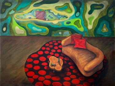 Pintura titulada "Após um Longo Dia" por Bárbara Rigamonte, Obra de arte original, Tinta