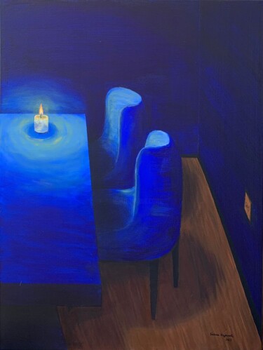 Pintura intitulada "Ausência na Sala de…" por Bárbara Rigamonte, Obras de arte originais, Tinta