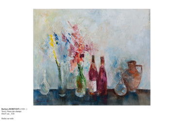 Картина под названием "Tavel, Fleurs des c…" - Barbara Robinson, Подлинное произведение искусства, Гуашь