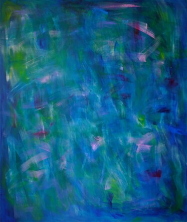 Картина под названием "Wasser" - Barbara Schwehn, Подлинное произведение искусства, Акрил