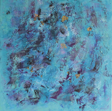 Pittura intitolato "Blau" da Barbara Schwehn, Opera d'arte originale, Olio