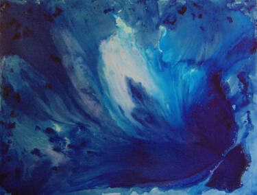 Painting titled "Ocean swirl" by Barbara Tabachnick, Original Artwork, Acrylic