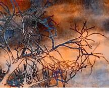 Digitale Kunst mit dem Titel "Reseda tree" von Barbara Tabachnick, Original-Kunstwerk, 2D digitale Arbeit