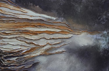 Pittura intitolato "grani di sabbia" da Barbara Cervio, Opera d'arte originale, Acrilico