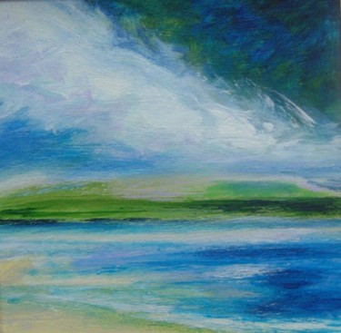 Painting titled "Shoreline" by Barbara Craig, Original Artwork, Oil