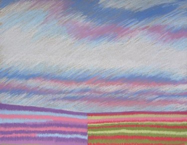 Peinture intitulée "Stubble field" par Barbara Craig, Œuvre d'art originale
