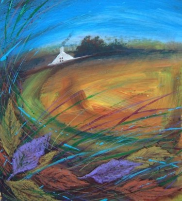 Картина под названием "Autumn Colour" - Barbara Craig, Подлинное произведение искусства