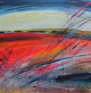 Painting titled "Wild Grasses, France" by Barbara Craig, Original Artwork