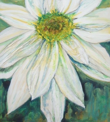 Painting titled "Daisy" by Barbara Craig, Original Artwork, Oil