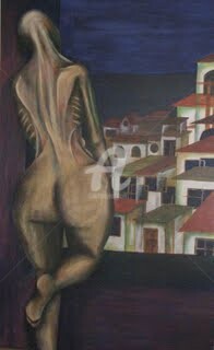 Pintura titulada "De oriente a Ponien…" por Barbara Guerrero Ruiz, Obra de arte original, Oleo