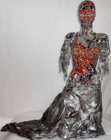 Sculpture titled "Tentation of Love" by Barbara Hay (Alchimik of Love), Original Artwork, Metals