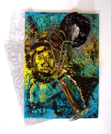 Âme Strong Sculpture intitulée "Âme Strong" par Barbara Hay (Alchimik of Love), Œuvre d'art originale, Acrylique Monté sur Métal