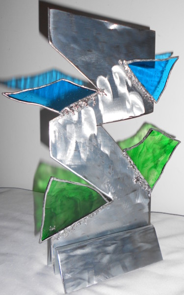 Sculpture titled "click" by Barbara Hay (Alchimik of Love), Original Artwork, Metals