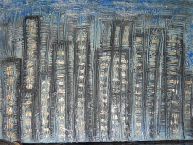 Pittura intitolato "The city" da Barbara Hughes, Opera d'arte originale