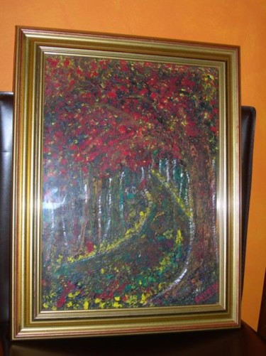 Painting titled "TheForest" by Barbara Hughes, Original Artwork
